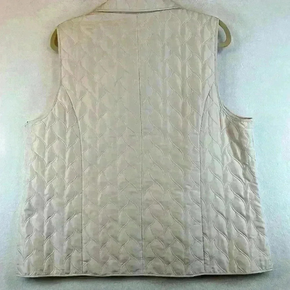 Chico’s Women’s Plus Size 3 (US XL/16) Blush Colored Quilted Vest Fall - Picture 2 of 8